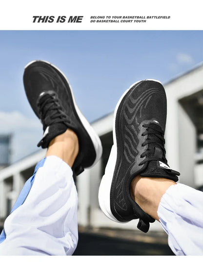 Men's Classic Cushion Running Shoes Hiking Walking Shoes for Women Gym Workout Lightweight Breathable Mesh