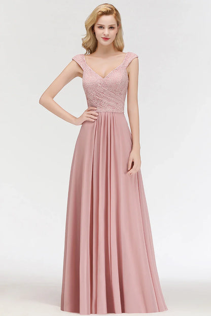 Sexy Sweetheart Neckline  A-line Skirt Bridesmaid Gown Chiffon Boho Wedding Party  Guest Dress Dress Bridal Clothing