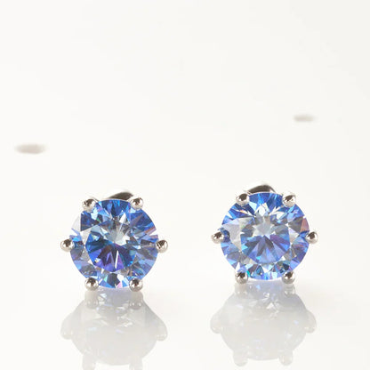 0.5-2ct Moissanite Screw Stud Earrings D Color 925 Sterling Silver Diamond Earrings For Women Wedding Fine Jewelry