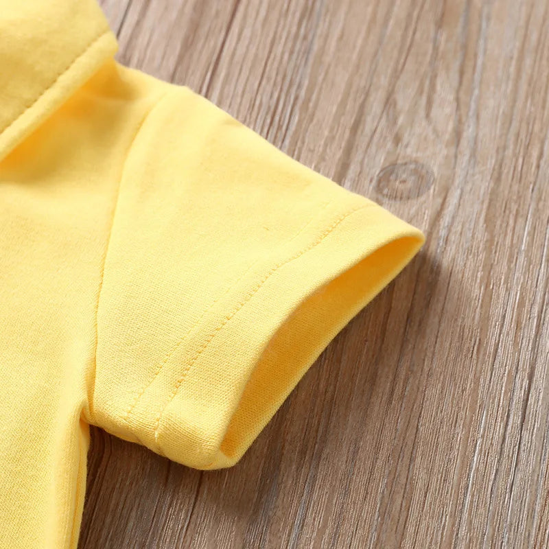 Summer Cotton Newborn Romper  2025 A Class Soft Breathable Polo Collar Easy Dressing Jumpsuit for 0-12 Months Boys Girls