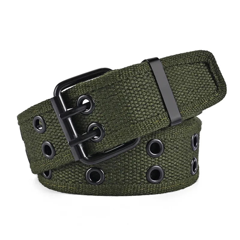 Men Belts Canvas Nylon Webbing Belt Fashion Casual Designer Unisex Belts High Quality Sports Military Strap Cargo Pants Belt