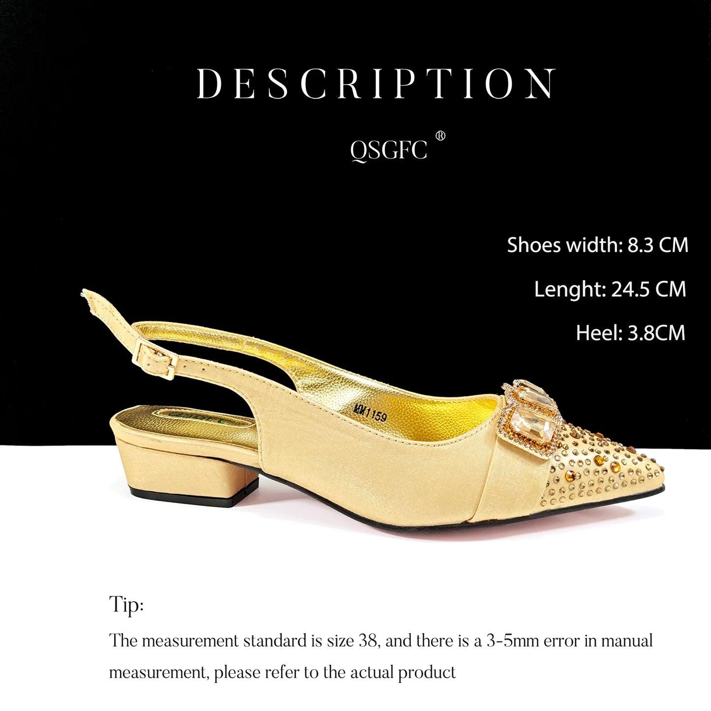 Summer New Design Specials Italian Women Shoes and Bag Set Sky Blue Color Comfortable Low Heels With Rhinestone