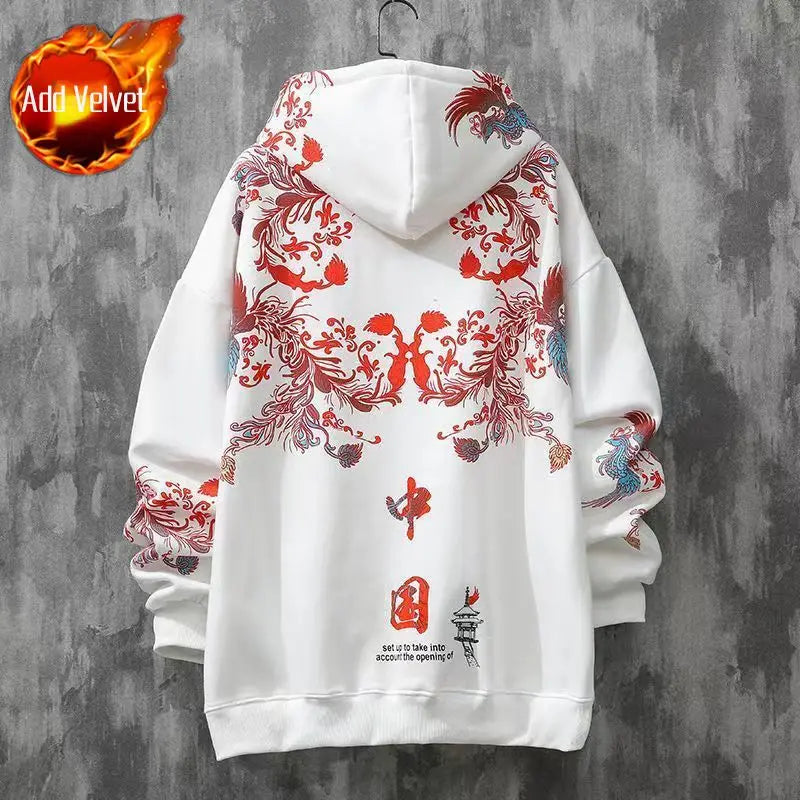Moletons Pretos com Estampa de Anime Essenciais com Capuz Feminino Estética Coreana Moda Fofa Moletons com Capuz Streetwear para Mulheres