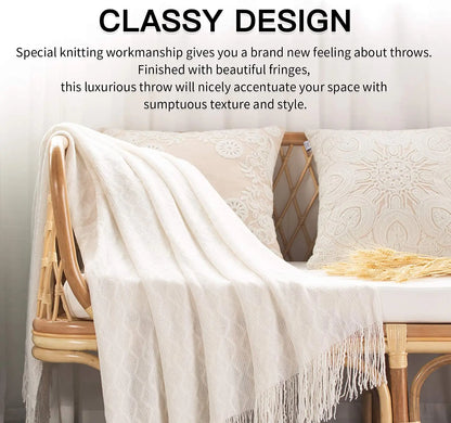 Aesthetic Nordic Plaid Knitted Throw Thread Blankets on the Bed Sofa Throw Travel TV Nap Blankets Soft Towel Bed Plaid Tapestry
