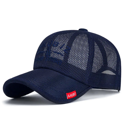 Summer Mesh Baseball Cap for Men Adjustable Visor Hat Quick Dry Breathable Sun Hats For Women Men snapback Outdoor Sports caps