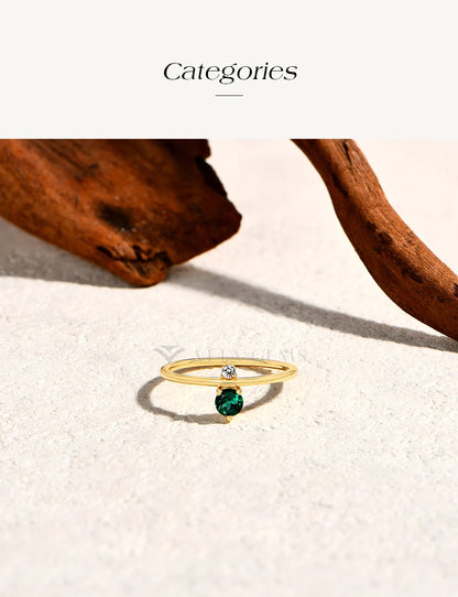 Fashion Trend Lab Zambian Emerald Engagement Ring For Women S925 Sterling Silver Zircon Rings Anniversary Jewelry Gifts