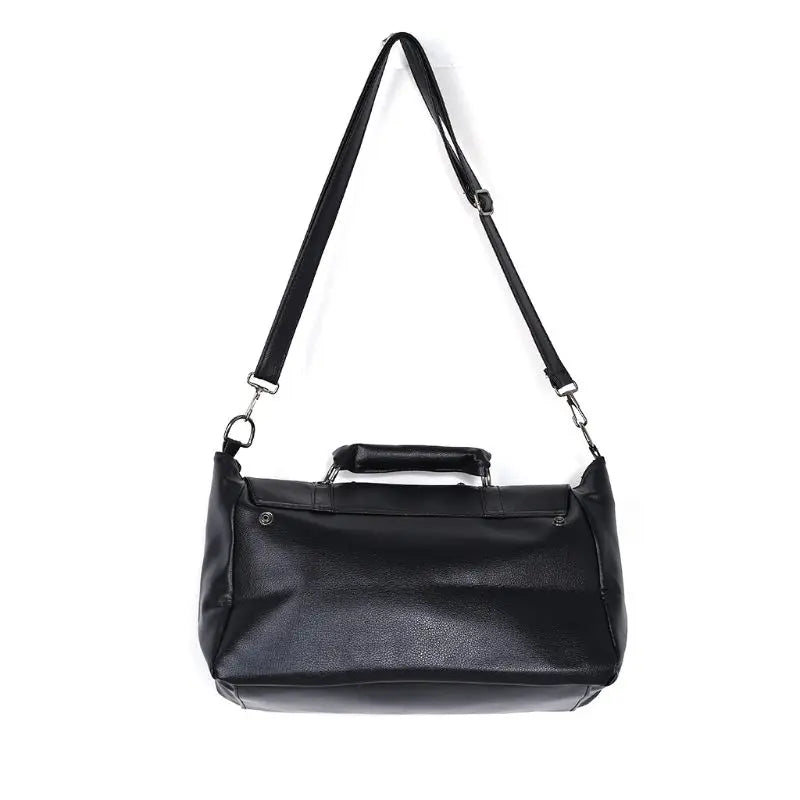 Punk Style Women Handbags Pu Leather Skull Tote Bag Black Large Capacity Shoulder Bag 2022 Luxury Crossbody Bags
