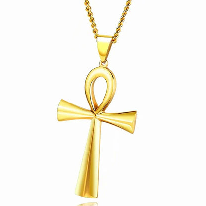 Amulet Pendant Egyptian Ankh Crucifix Necklaces Pendants  Symbol of Life Cross Necklaces Jewelry Wholesale