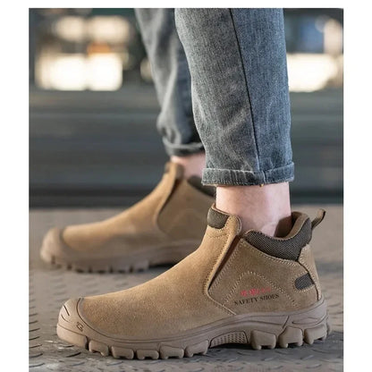 New Insulation 6KV Safety Shoes Men-Anti-Smash,Anti-Pierce Scald-Proof Welding Boots, Indestructible Work Boots for Men, Durable