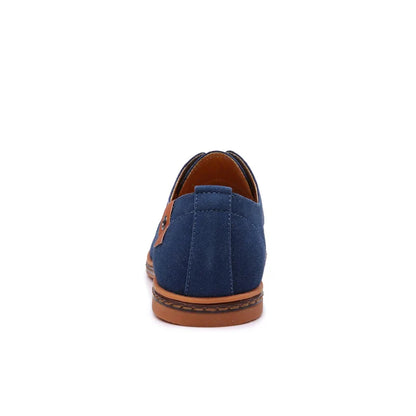 Men’s leather business casual shoes breathable matte finish spring wear