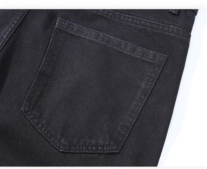 Autumn Jeans Men Black Casual Baggy Trousers Classic Straight Comfortable Wide Denim Trousers  Men Clothing