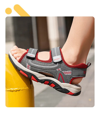 Children Sport Sandals Summer for Boys Outdoor Casual Beach Shoe Comfortable Soft Sole Kids Walking Sandials Non-slip
