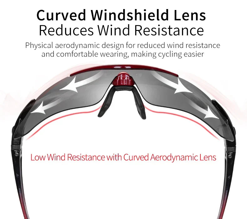 ROCKBROS Polarized Cycling Glasses Men Sports Sunglasses Road MTB Mountain Bike Bicycle Riding Protection Goggles Eyewear 5 Lens