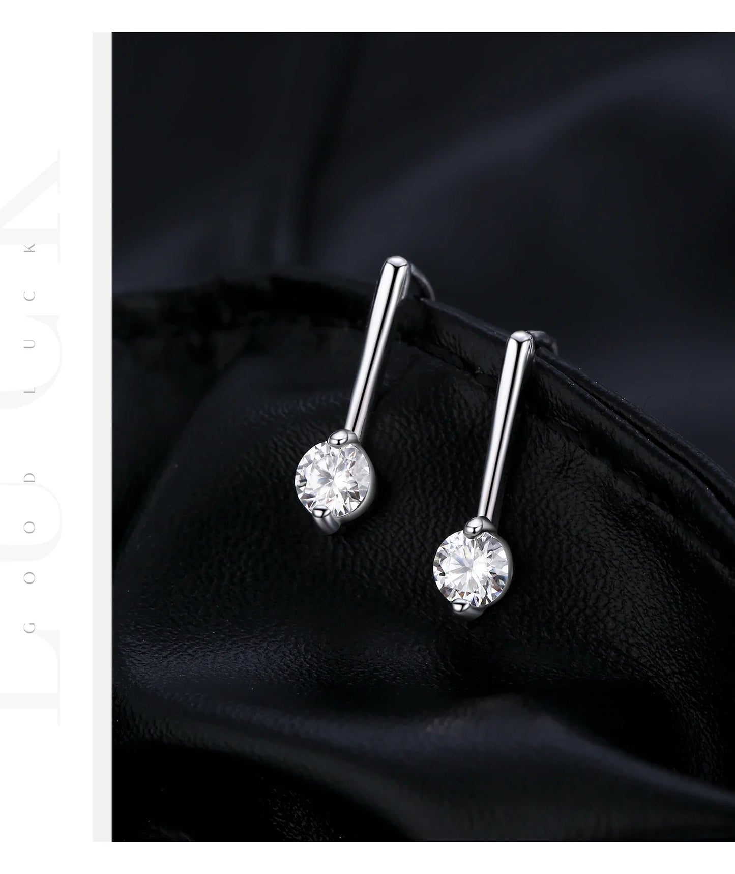 Sparkling D Color Moissanite Drop Earrings 925 Sterling Silver Classic Geometric Dangle Earrings For Women Fine Jewelry