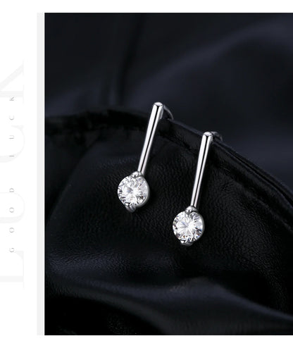 Sparkling D Color Moissanite Drop Earrings 925 Sterling Silver Classic Geometric Dangle Earrings For Women Fine Jewelry