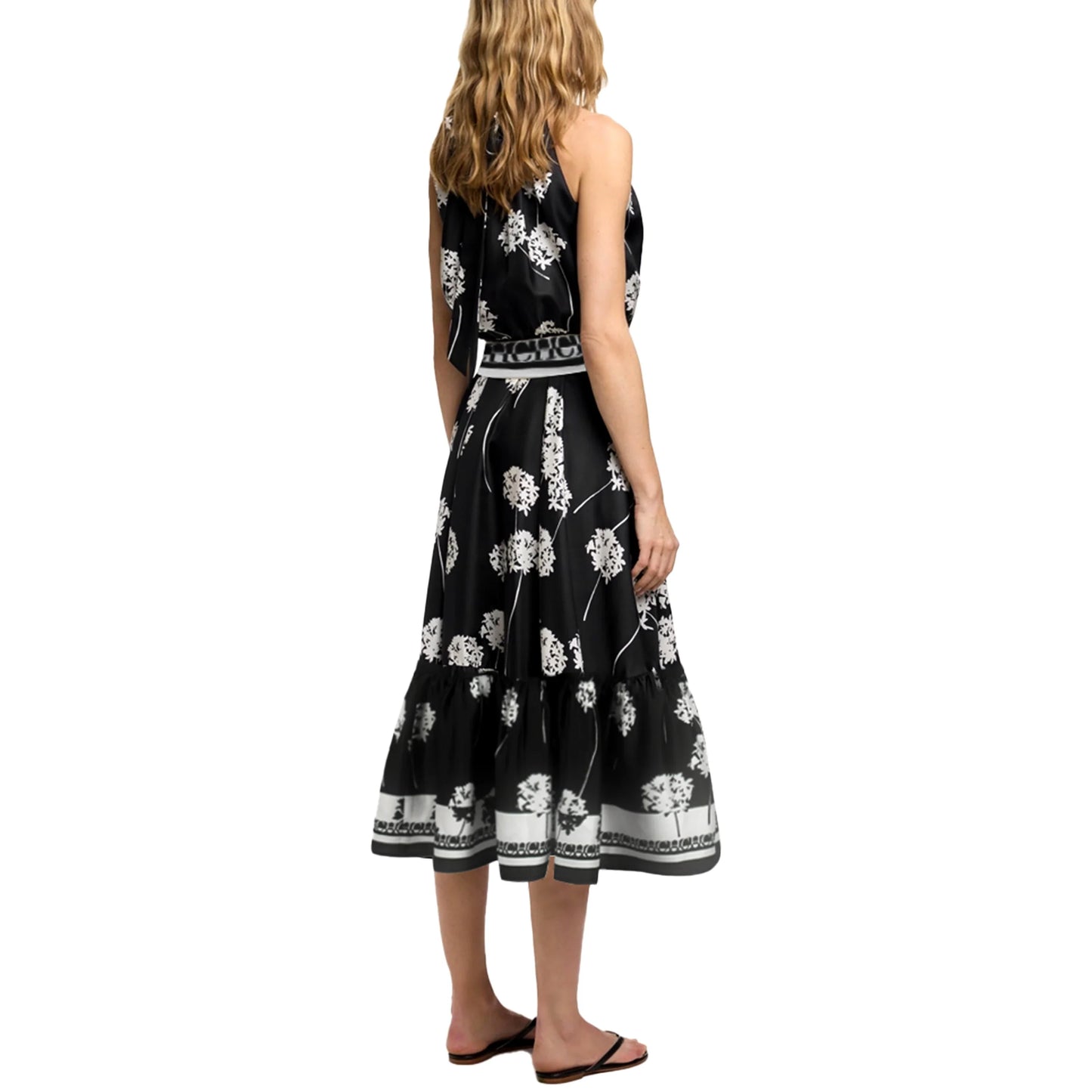 Women Fashion Sleeveless Tank Dress Summer Elegant Sundress Femmel Slim Waist Lace-Up Vintage Midi Dress