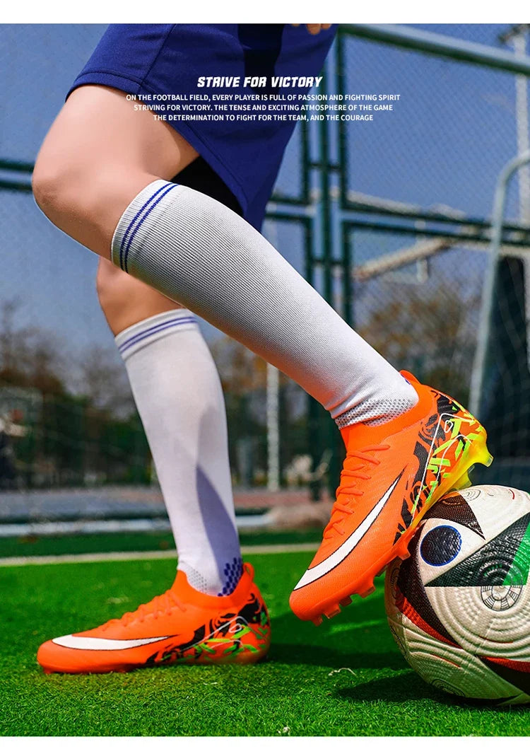 Hot Selling Soccer Shoes Society Professional Grass Training Original Football Field Boots Cleats Indoor Non Slip Futsal Sneaker