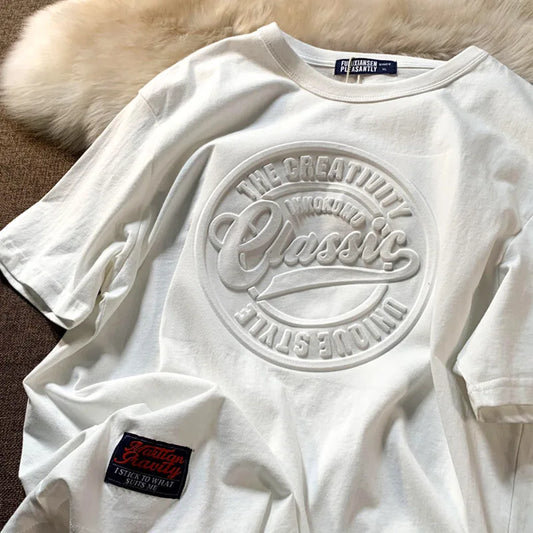 Korean Fashion Oversized Summer T shirts for Women 100% Cotton Short Sleeve Tees Korean Fashion Printed Tops Female Clothing
