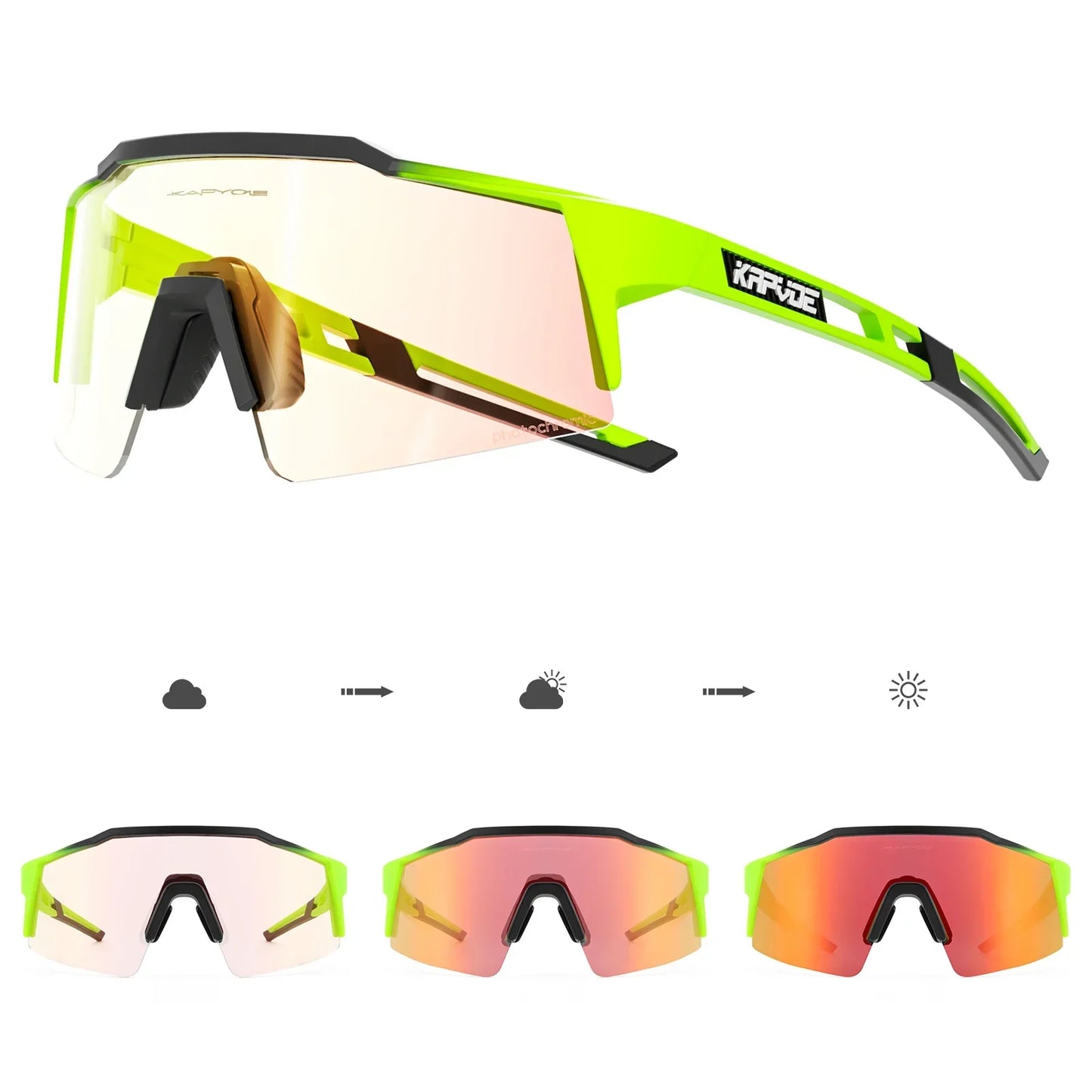 Photochromic Cycling Sunglasses for Men Women Bike Glasses Riding Driving UV400 Mountain Bicycle Goggles Eyewear Sports