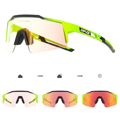 Photochromic Cycling Sunglasses for Men Women Bike Glasses Riding Driving UV400 Mountain Bicycle Goggles Eyewear Sports