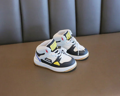 Children Tennis Shoes High-top Sports Shoes for Girls Fashion Causal Kids School Boys Basketball Shoes Breathable Soft Sneakers