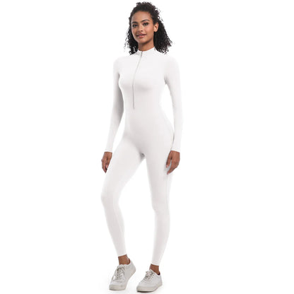 Women's Jumpsuit Women's Sports Shapewear Seamless Slim Fit Long Sleeve Sports Bodysuit  Fitness Sports Bodysuit Yoga Suit