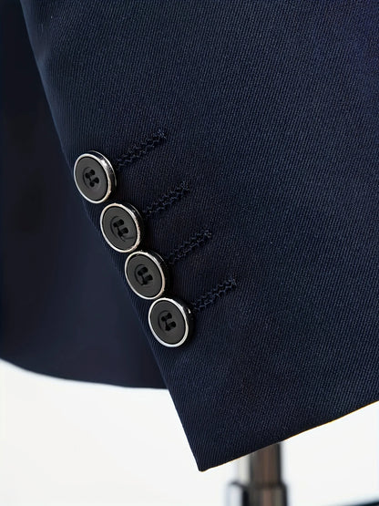 New Arrival Men's 3-Piece Suit Slim Fit Formal Set – Perfect for Wedding, Party, Business, Prom & All Formal Occasions