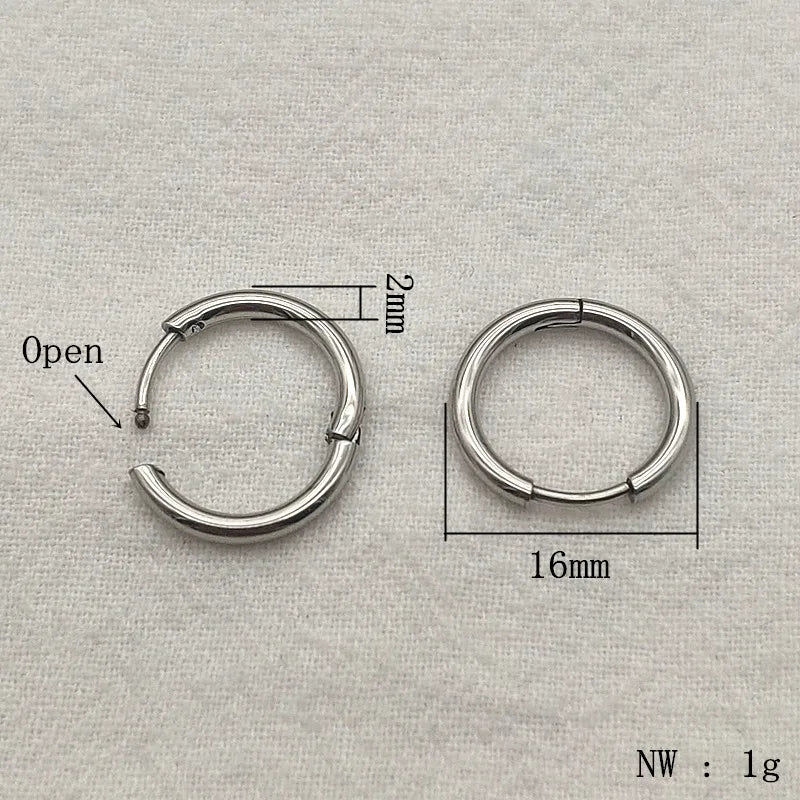 NEW ARRIVAL! 13/17/21mm 100pcs Stainless Steel Round Clasps&Hooks Earring Hooks Base For Handmade Earrings Parts DIY Accessories