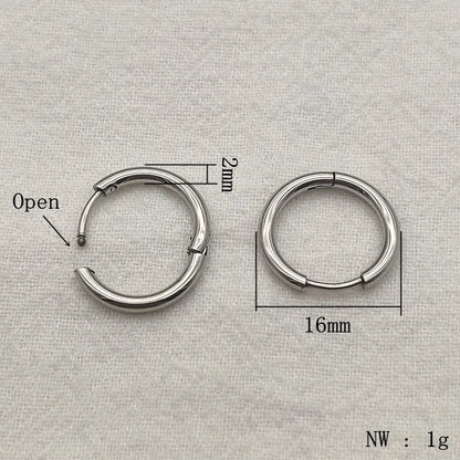 NEW ARRIVAL! 13/17/21mm 100pcs Stainless Steel Round Clasps&Hooks Earring Hooks Base For Handmade Earrings Parts DIY Accessories