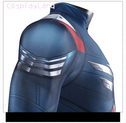 New Superhero Captain Steve Rogers Cosplay Costume Jumpsuit Adult Men Halloween Comic Con Outfit Custom Made Superhero Suit