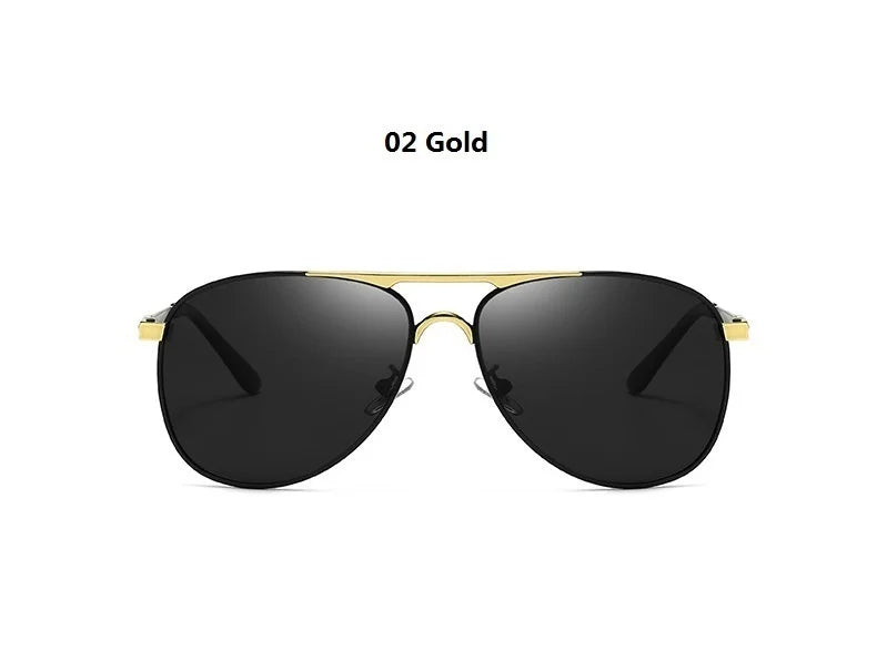 Luxury Pilot Polarized Sunglasses Men Women Driving Fishing Retro Sun Glasses Brand Designer Male Metal Sunglasses For Man UV400