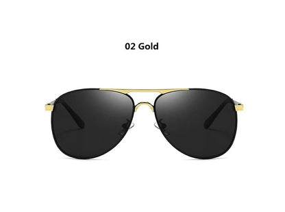 Luxury Pilot Polarized Sunglasses Men Women Driving Fishing Retro Sun Glasses Brand Designer Male Metal Sunglasses For Man UV400