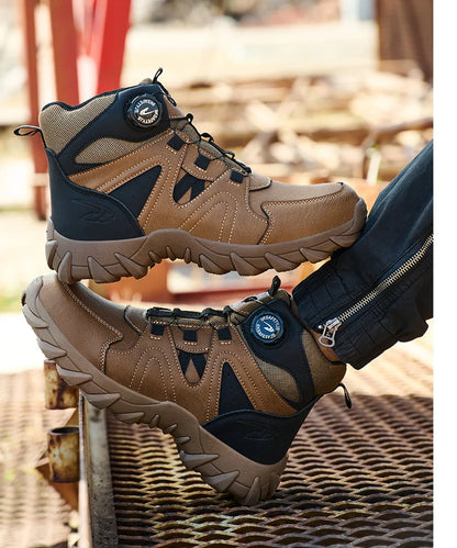 Work Safety Shoes Smash-proof and Puncture-proof Sports Safety Shoes Outdoor Mountaineering Wear-resistant Steel Boots