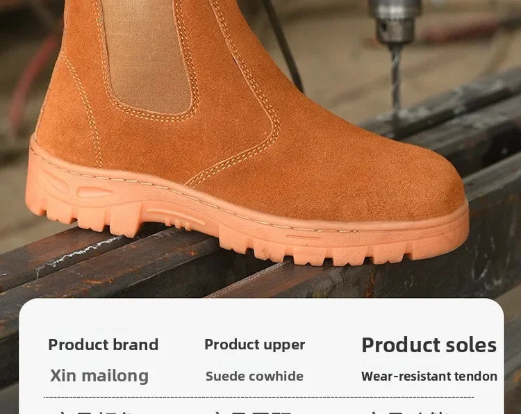 Breathable, Anti Smashing, Wear-resistant Labor Protection Shoes, Welding Boots, Lightweight and Safe Shoes for Summer