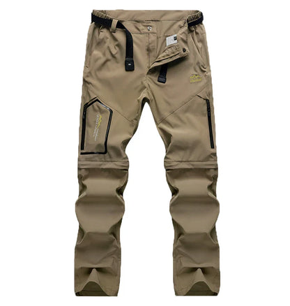 Men's Lightweight Convertible Cargo Tactical Pants Zip off Outdoor Hiking Stretch Work Pants Trekking Camping Trousers