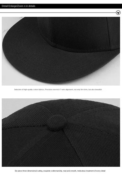 Large 64cm Back Closed Skateboard Cap Women Fitted Baseball Cap XXL Male Big Size Snapback Caps Plain Football Hat 60cm 62cm