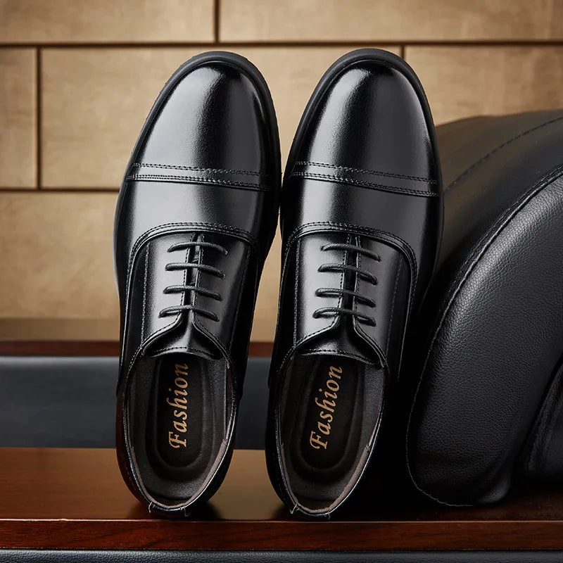 Men's casual leather shoes, business casual shoes, formal fashion, banquet flat shoes, size 50 men's shoes