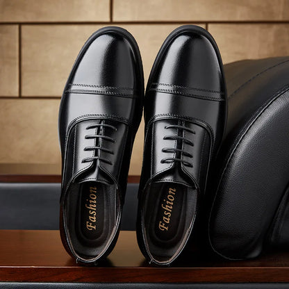 Men's casual leather shoes, business casual shoes, formal fashion, banquet flat shoes, size 50 men's shoes