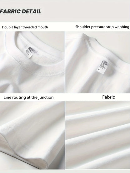 Men's summer 100% pure cotton fashionable casual loose creative poker and dice printed sports round neck short sleeved T-shirt