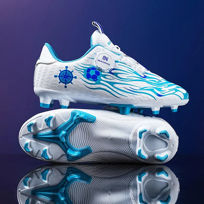 New Children Soccer Cleats Football Boots TF FG Anti-Slip Comfortable Training Shoes Outdoor Indoor Sneakers for Kids Boys Girls