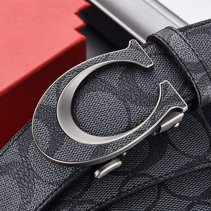 High Quality 34mm Designers Business Mens belt Luxury Brand Famous Male brand Buckle Canvas Leather Belt for Women jeans belt