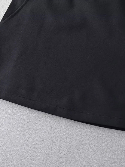 Women Fashion Solid Back Zipper A-Line Mini Skirt Vintage High Waist Female Chic Lady Skirts
