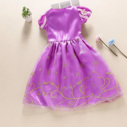 Baby Girl Rapunzel Costume Children Sleeping Beauty Belle Sofia Dress Kids Halloween Carnival Party Princess Dress Girl Disguise