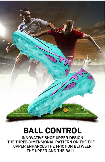 Kid Size 33-47 Long Short Spike Soccer Shoes Football Field Boots Unisex Society Training Match Adult Football Shoes