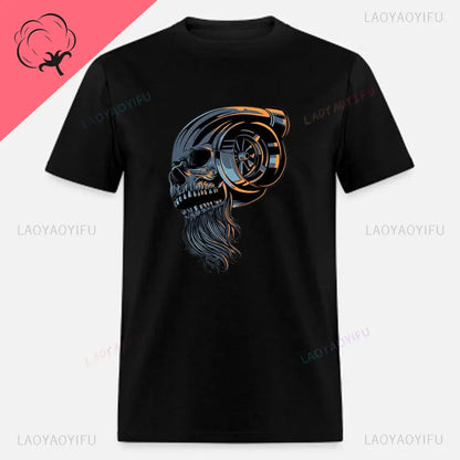 New Boost Turbo Engine Printing T-Shirt Car Parts Funny Mechanic Cotton Teemen 2024 Summer Fashion Top Personality Mans Clothing