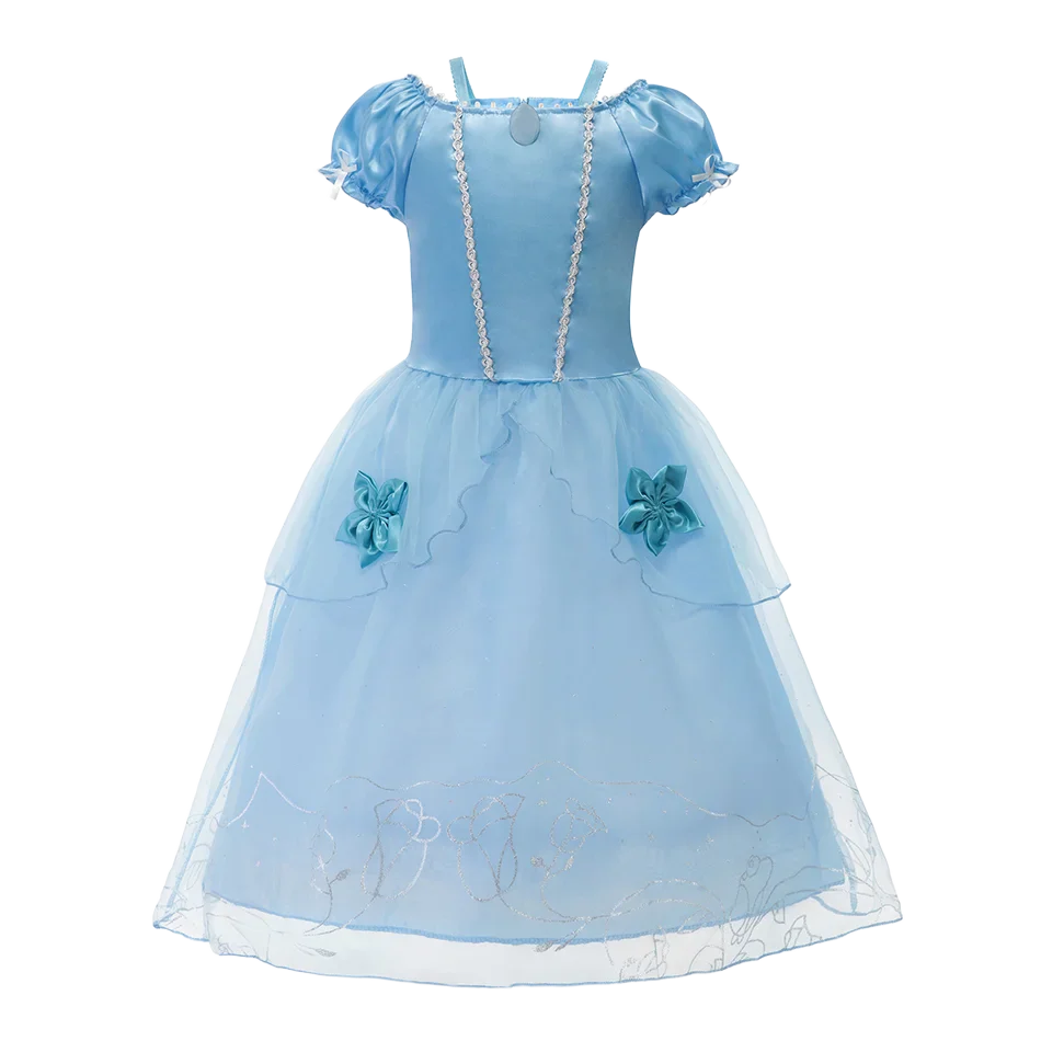 Cinderella Anna Elsa Costume Children Princess Dress for Girls Kids Cosplay Snow White Christmas Carnival Party Disguise Outfit