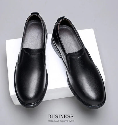 Height Increasing Shoes for Men 6cm 8cm Invisible Elevator Leather Casual Shoes Leathe Zapatillas De Hombre Large-sized Shoes