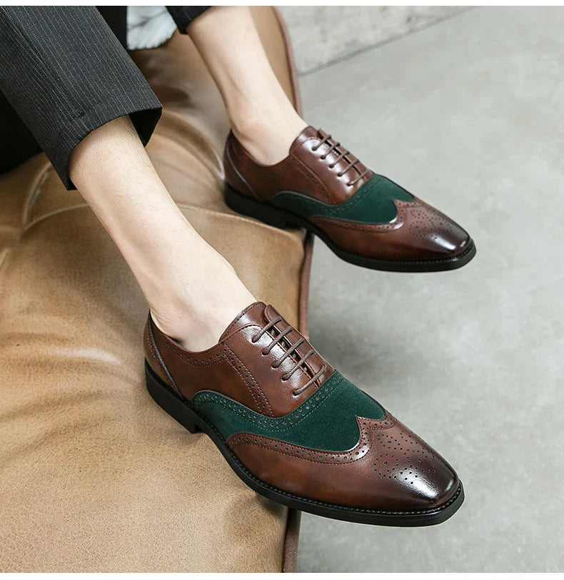 Trend Formal Brogues Social Office Shoes For Men Classic Casual Business Shoes Men High Quality Wedding Dress Shoes For Men