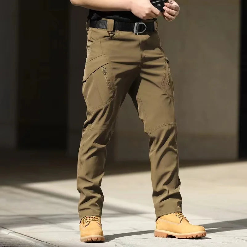 Cargo Pants Men's Outdoor Waterproof Combat Military Trousers Work Joggers Hiking Camping Climbing Elastic 5XL