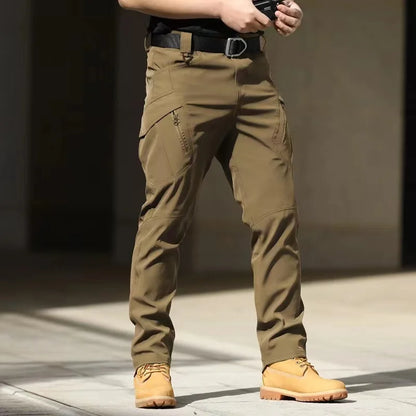 Cargo Pants Men's Outdoor Waterproof Combat Military Trousers Work Joggers Hiking Camping Climbing Elastic 5XL